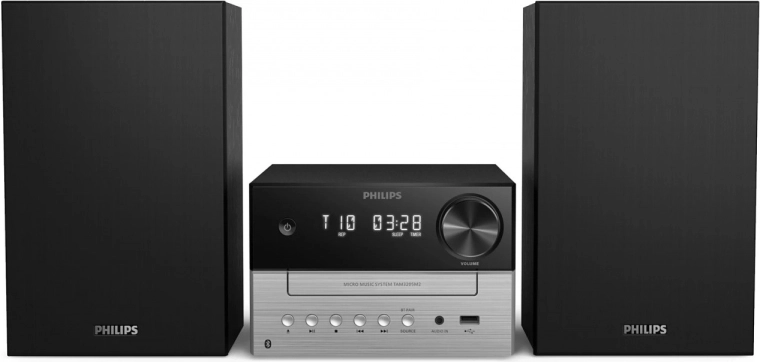 microchaîne philips tam3205m2 avec cd, fm et bluetooth