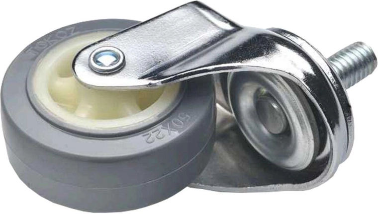 Roulettes de meuble pivotantes 50 mm avec vis M10, lot de 4 pièces