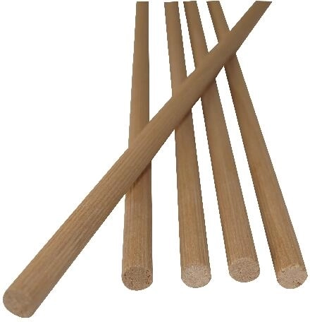 Cheville en bois striée 6 mm FSC (5 pcs = 4 m courants)