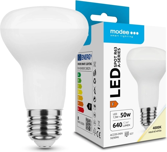 Ampoule LED spot Modee R63 E27 7,3 W 640 lm blanc neutre