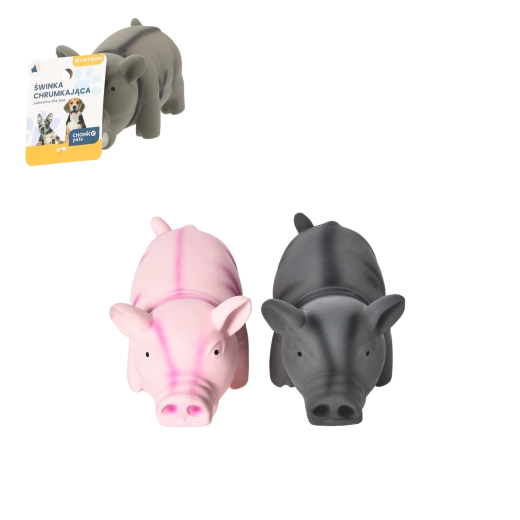 Jouet sonore croustillant pour chien en forme de cochon - 1 pièce