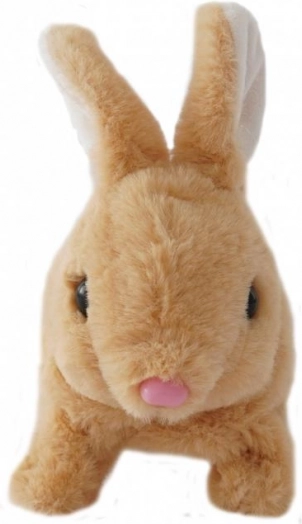 Lapin beige à piles