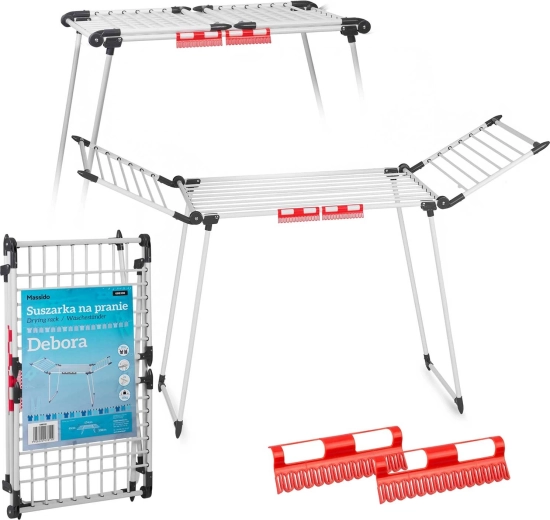 Étendoir à linge pliant sur pied Debora 19 m