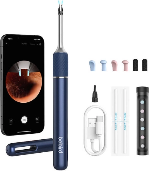 Otoscopie intelligente avec caméra BEBIRD Note 5 bleu