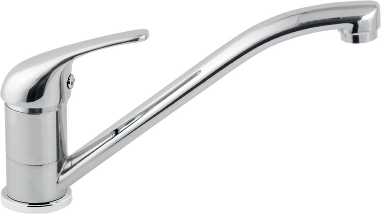 Mitigeur d’évier sur plage TITANIA IRIS, chrome, bec 200 mm