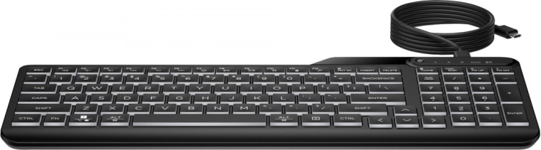 Clavier filaire rétroéclairé HP 400 noir