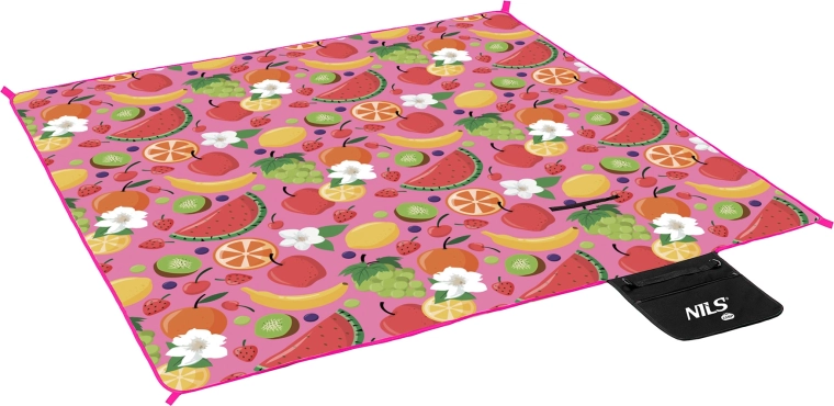 Couverture de pique-nique NILS Camp Fruits 200 × 200 cm