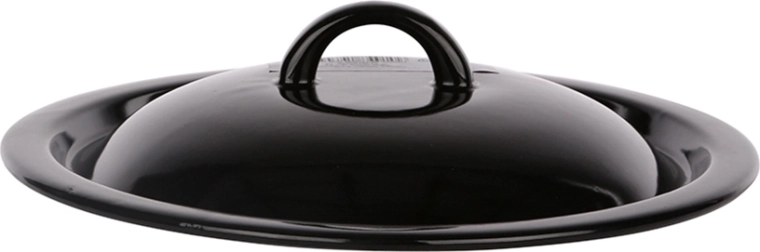 Couvercle émaillé Silesia Rybnik 24 cm noir
