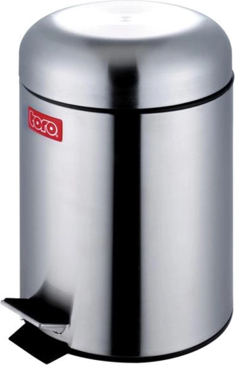 Poubelle rétro 3 l avec pédale, 17 × 27 cm