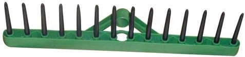 Râteau en plastique 45 × 11 cm, 14 dents sans manche