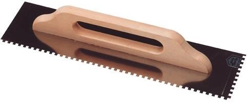 Taloche dentée en acier inoxydable 6 × 6 mm, 500 × 130 mm