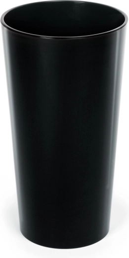 Pot Lilia 14 cm avec insert – noir brillant