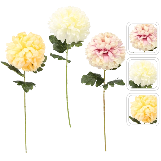 Brindille artificielle chrysanthème 72 cm – assortiment de couleurs