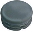 Bouchon rond 20 mm en LDPE, noir (20 pcs)