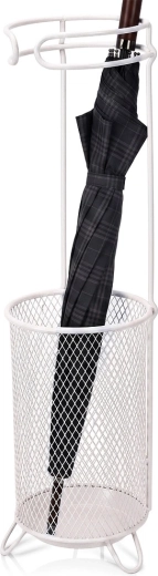Porte-parapluies en métal gris cendré 18 × 50 cm - 1 pièce