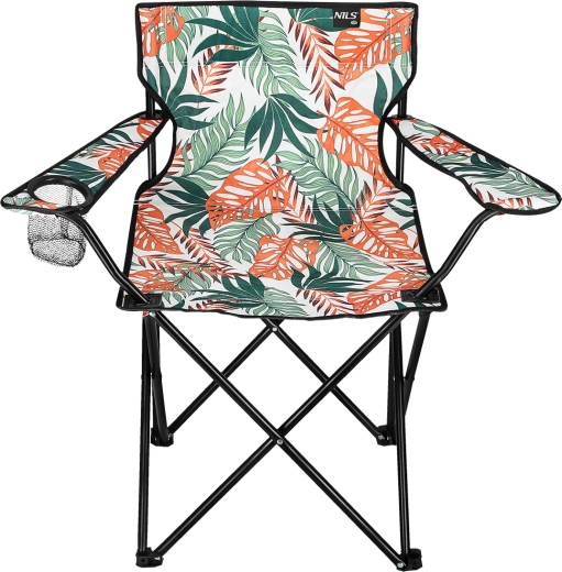 Chaise de camping pliante à motif tropical NILS Camp
