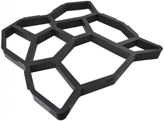 Moule pour dalles en béton de forme hexagonale