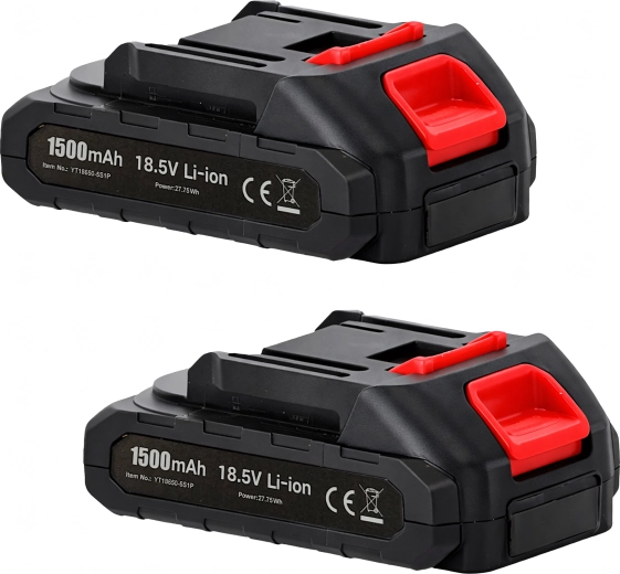 Sécateur de jardin sans fil pour branches avec lot de 2 batteries