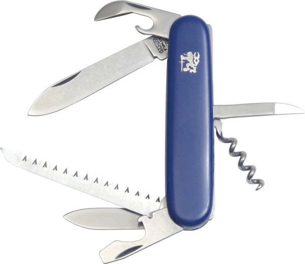 Couteau de poche Mikov Stovka, 7 fonctions, bleu