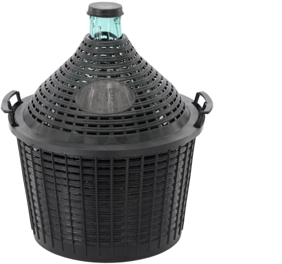 Dame-jeanne en verre avec panier 15 l