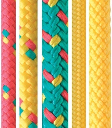 Corde tressée en polypropylène sans âme 14 mm, colorée, 50 m