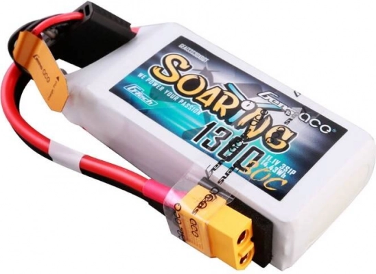 Batterie LiPo Gens Ace G-Tech Soaring 1300 mAh 11,1 V 3S 30C avec connecteur XT60
