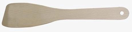 Spatule droite en bois 28 cm avec trou de suspension