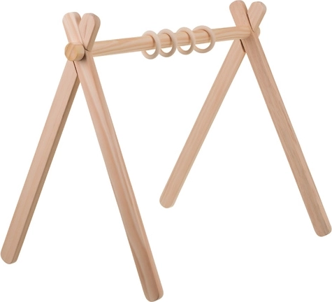 Support baby gym en bois pour bébés Kruzzel 0+ 64 × 43 × 52 cm