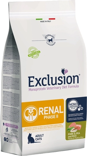 Exclusion Renal Phase 2 aliment pour chats au porc, pois et riz 300 g