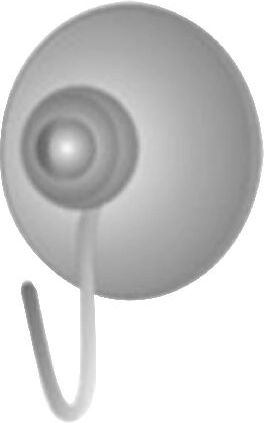 Ventouses blanches avec crochet, lot de 2 pièces