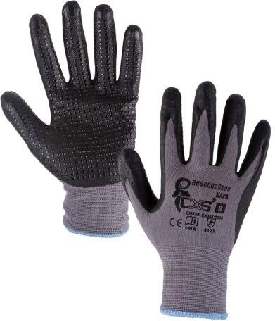 Gants de travail en nitrile gris-noir, taille 10