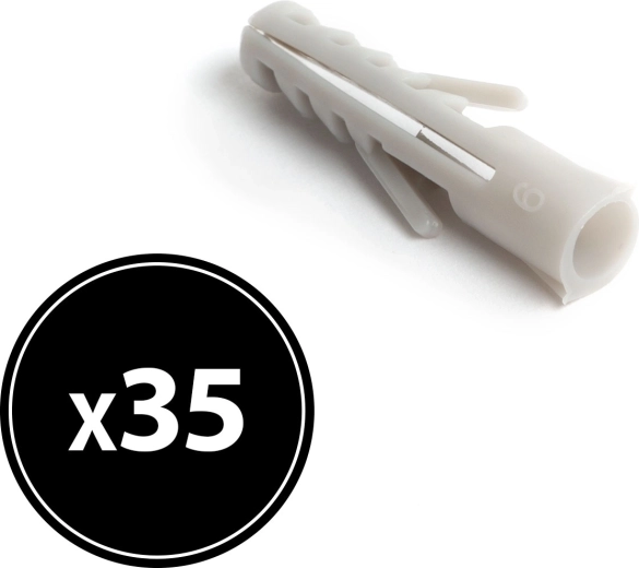 Chevilles 6 × 30 mm, 35 pièces