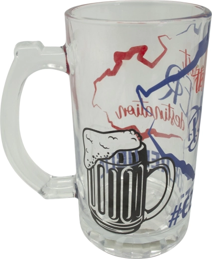 Chope en verre pour bière 500 ml