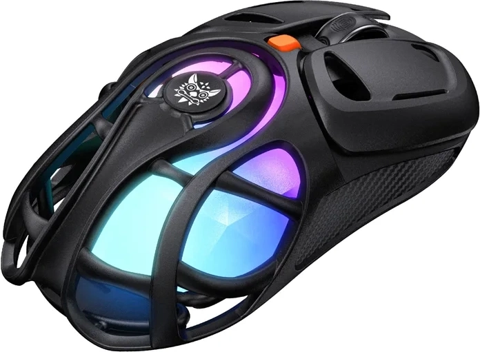 Souris de jeu ONIKUMA à conception ouverte et RGB, tri‑mode