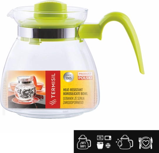 Pichet en verre résistant à la chaleur Termisil Maja 1,25 l