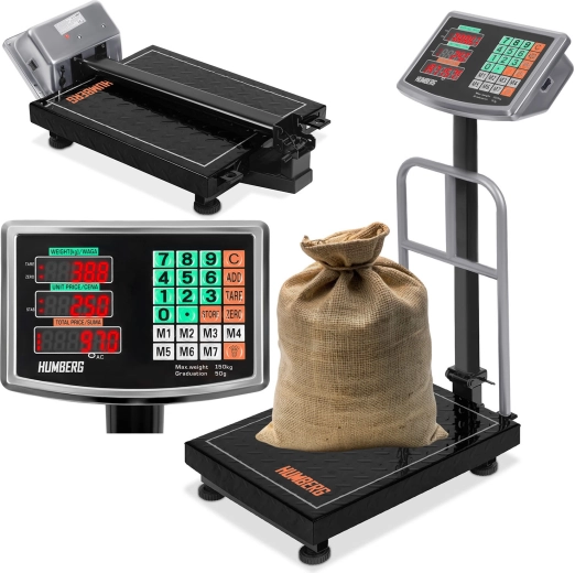 Balance industrielle à plateforme 150 kg HUMBREG MH-191