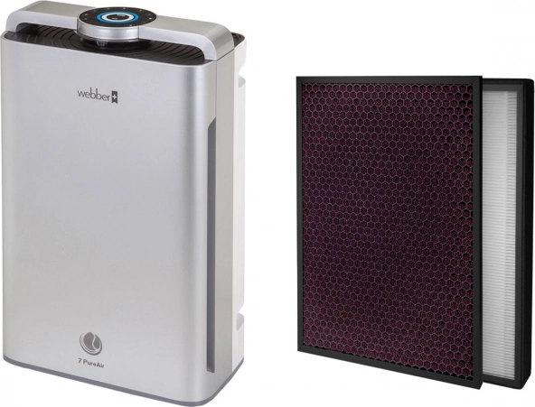 Purificateur d’air Webber AP9700 Wi‑Fi argent