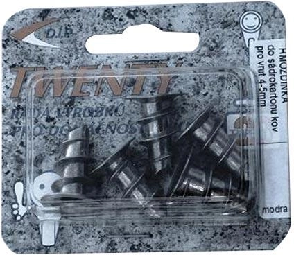 Cheville métallique pour plaques de plâtre, blister de 5 pcs