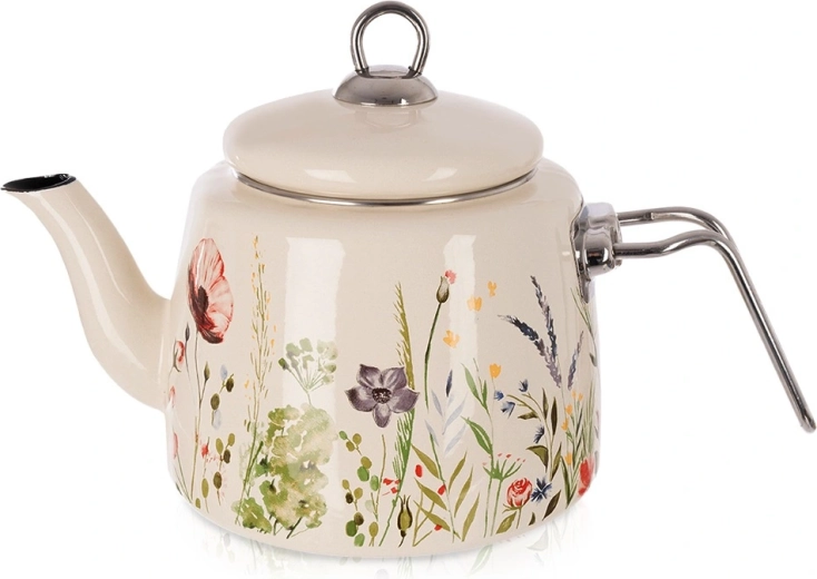 Théière émaillée crème Maki 1,6 l