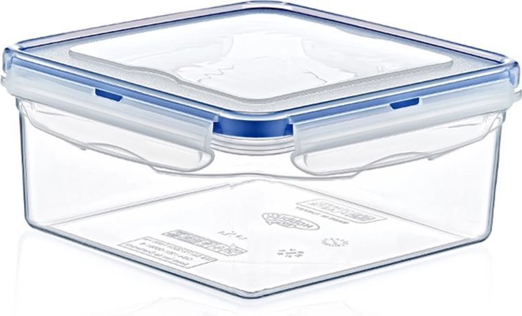 Boîte de rangement carrée 1,3 l avec fermeture hermétique