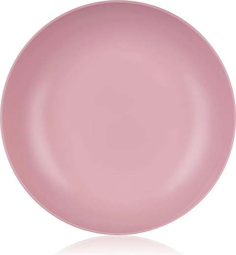 Assiette creuse en plastique 22 cm rose Culinaria