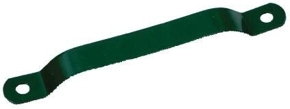 Collier pour poteau 60 mm, galvanisé et PVC, vert