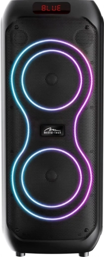 Enceinte Bluetooth de fête MEDIA-TECH Power Audio Max MT3185, 120 W RMS, karaoké, TWS, FM, USB-C