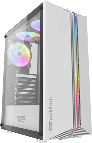 boîtier PC darkFlash DK151 ARGB, blanc