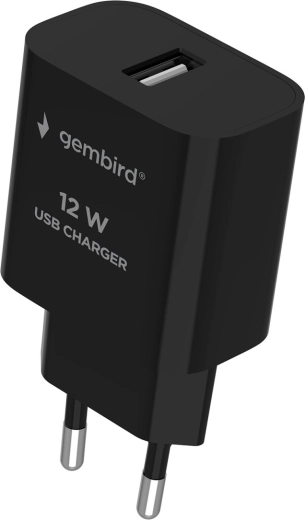 Chargeur USB universel 12 W (2,4 A), noir