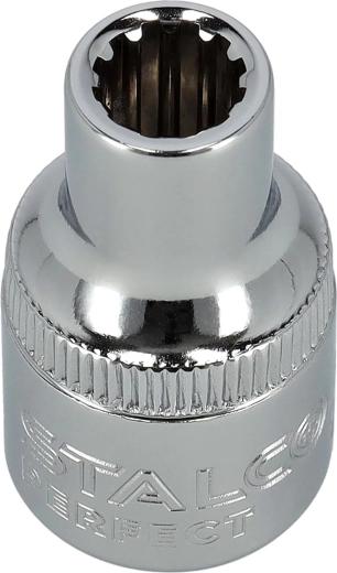 Douille Stalco 1/2" spline 12 pans 22 mm CrV