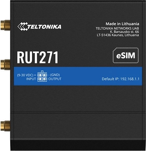 Routeur LTE industriel Teltonika RUT271 avec eSIM - 1 pièce