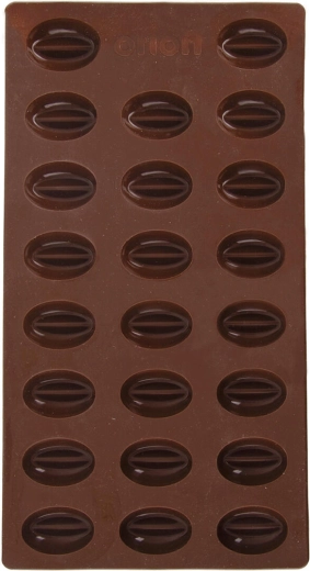 Moule en silicone grains de café, 23 pcs, marron