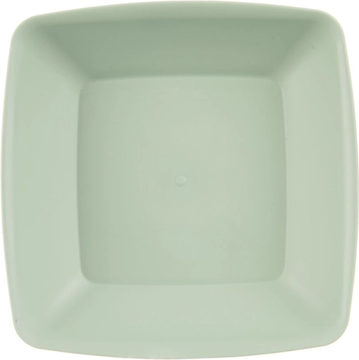 Assiette creuse en plastique Sandy verte 17,5 × 17,5 cm
