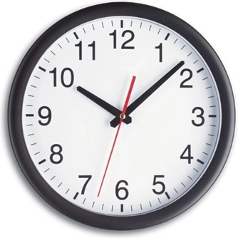 Horloge murale analogique TFA, noir et blanc